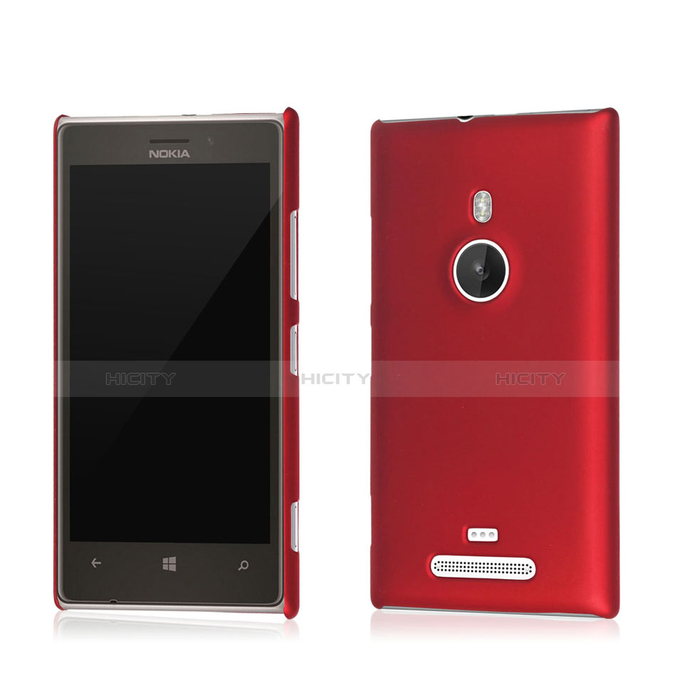 Etui Plastique Rigide Mat pour Nokia Lumia 925 Rouge Plus