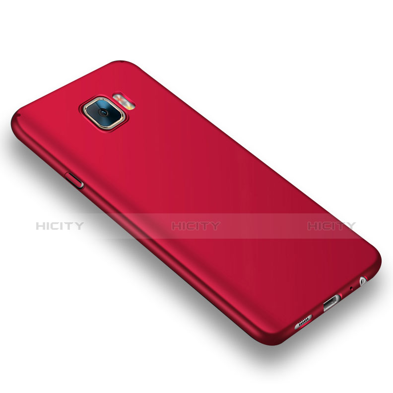 Etui Plastique Rigide Mat pour Samsung Galaxy C5 Pro C5010 Rouge Plus