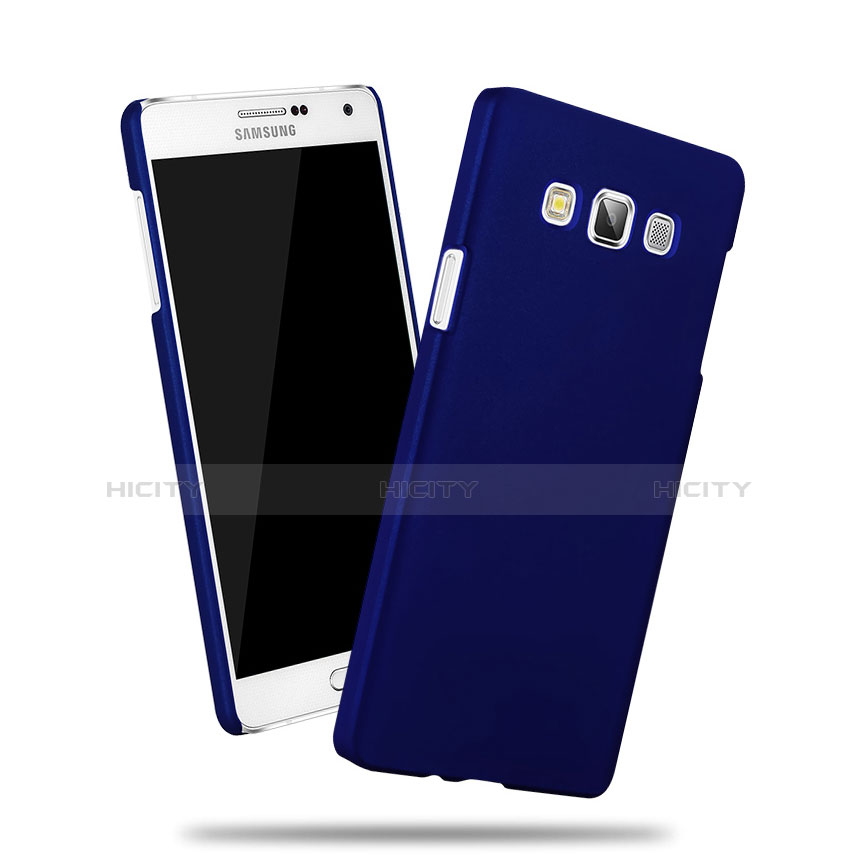 Etui Plastique Rigide Mat pour Samsung Galaxy DS A300G A300H A300M Bleu Plus