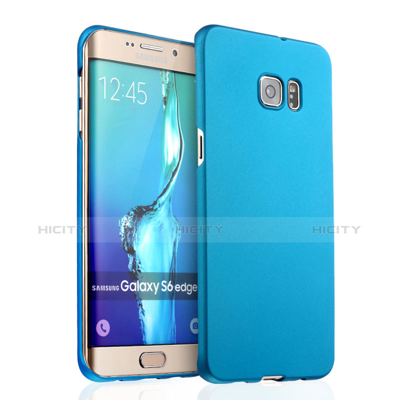 Etui Plastique Rigide Mat pour Samsung Galaxy S6 Edge+ Plus SM-G928F Bleu Ciel Plus