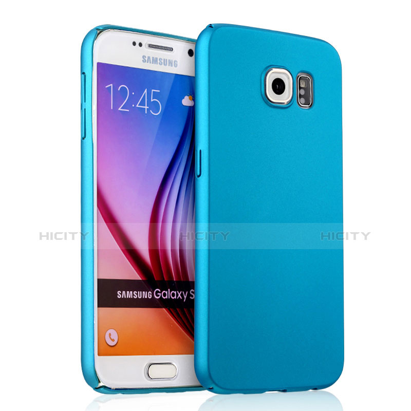 Etui Plastique Rigide Mat pour Samsung Galaxy S6 SM-G920 Bleu Ciel Plus