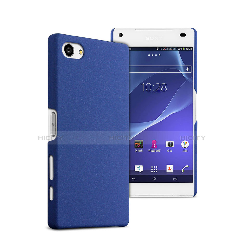 Etui Plastique Rigide Mat pour Sony Xperia Z5 Compact Bleu Plus