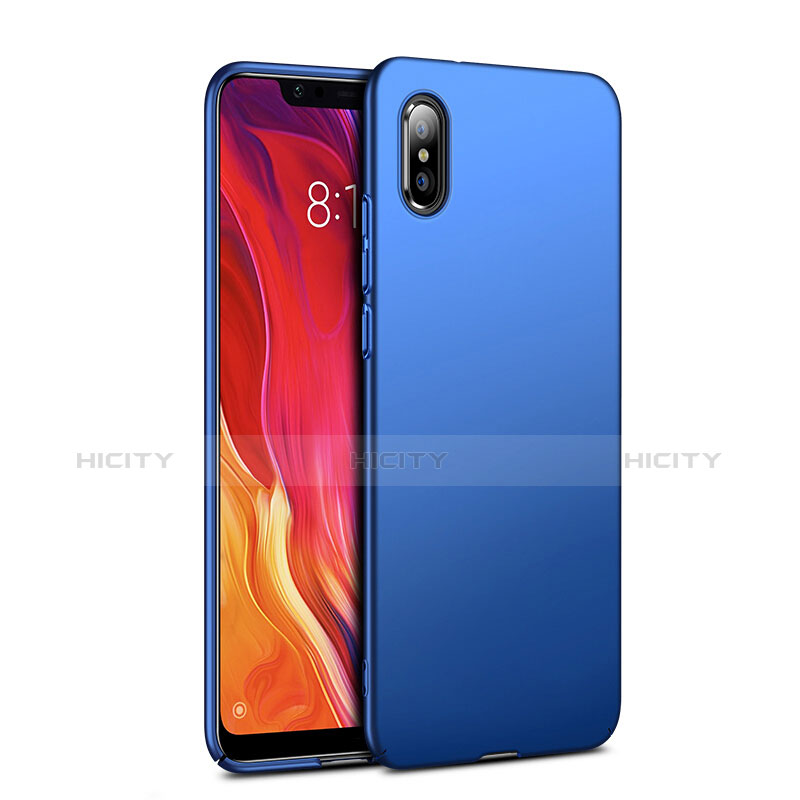 Etui Plastique Rigide Mat pour Xiaomi Mi 8 Explorer Bleu Plus