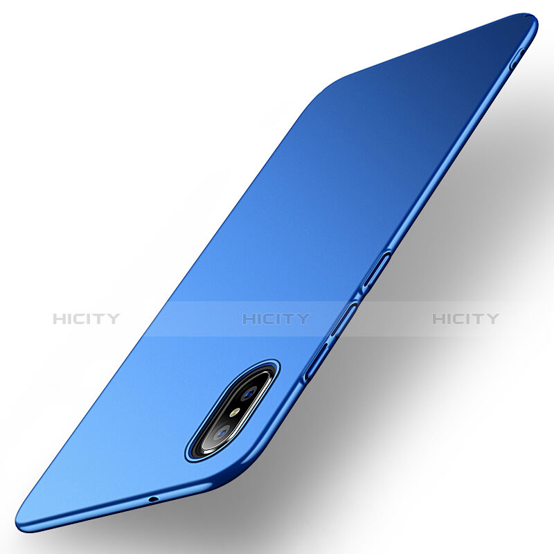 Etui Plastique Rigide Mat pour Xiaomi Mi 8 Explorer Bleu Plus