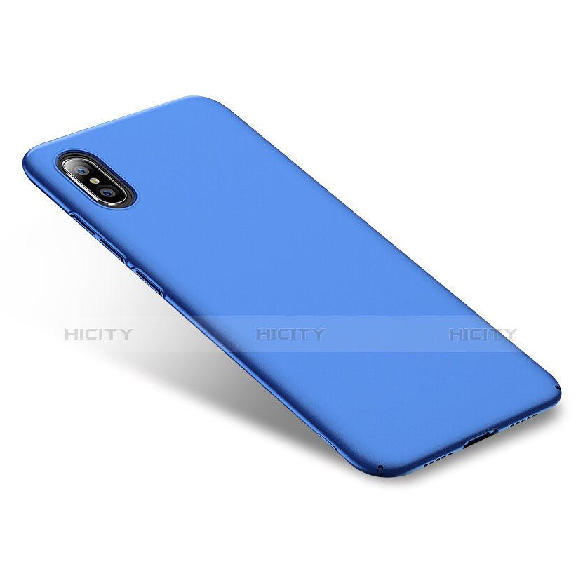 Etui Plastique Rigide Mat pour Xiaomi Mi 8 Explorer Bleu Plus