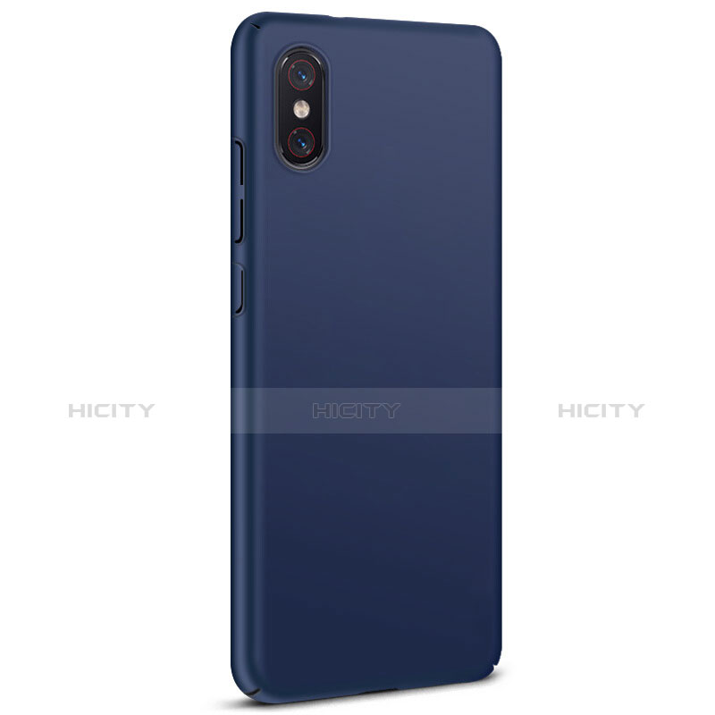 Etui Plastique Rigide Mat pour Xiaomi Mi 8 Screen Fingerprint Edition Bleu Plus