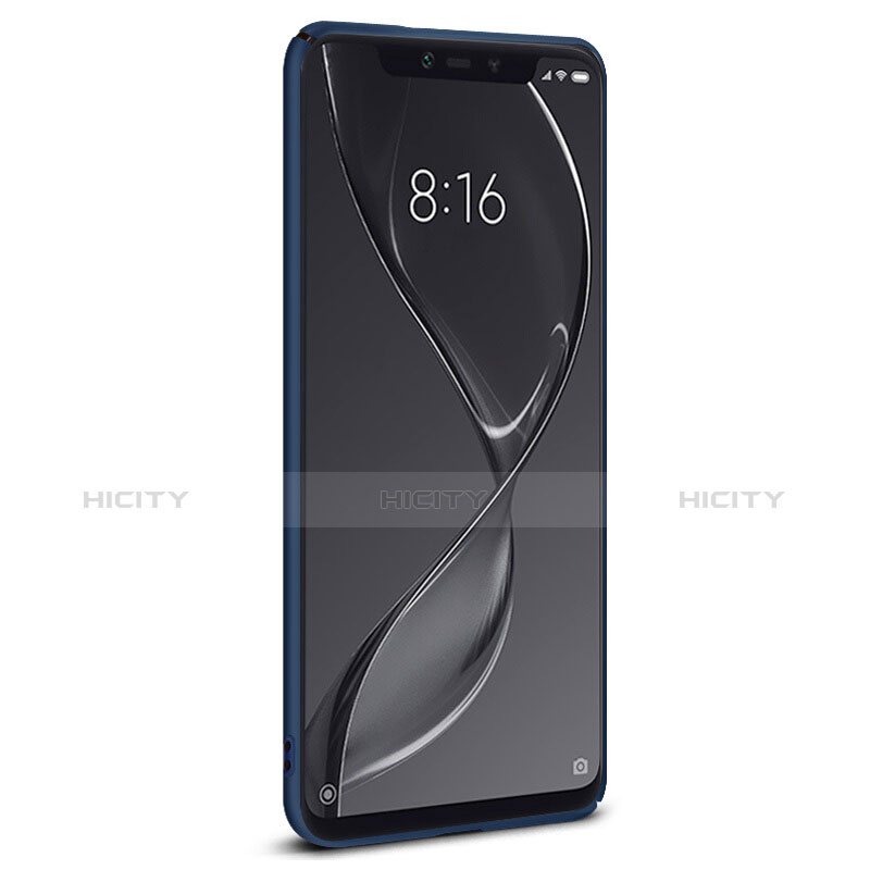 Etui Plastique Rigide Mat pour Xiaomi Mi 8 Screen Fingerprint Edition Bleu Plus