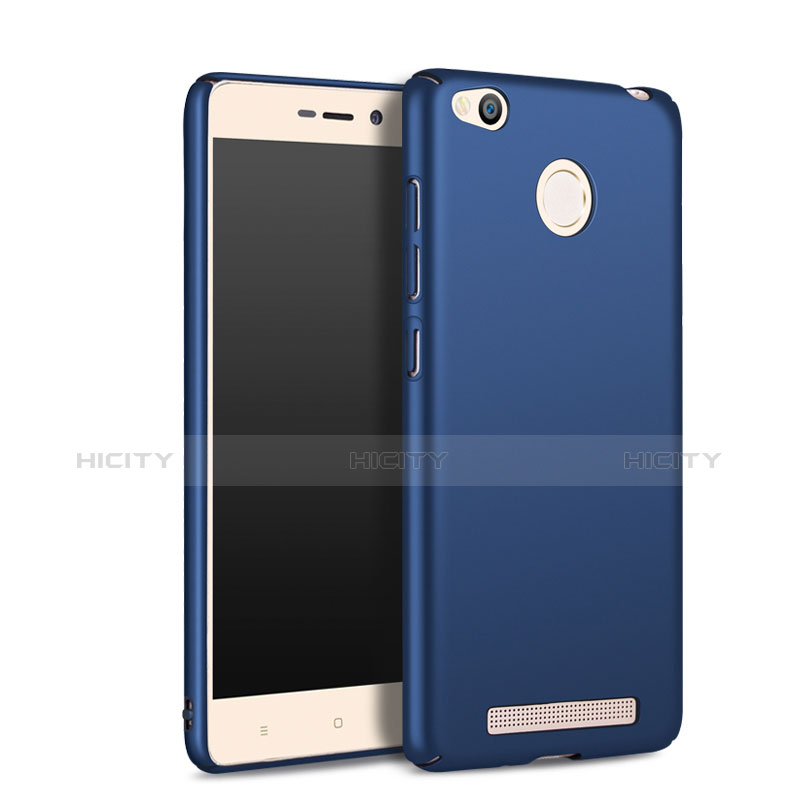 Etui Plastique Rigide Mat pour Xiaomi Redmi 3 Pro Bleu Plus