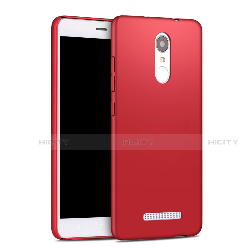 Etui Plastique Rigide Mat pour Xiaomi Redmi Note 3 MediaTek Rouge Plus