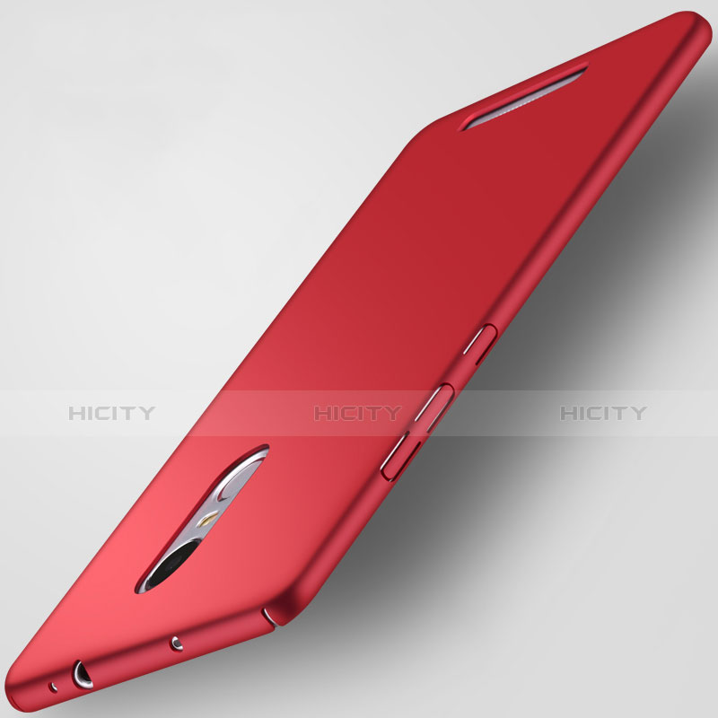 Etui Plastique Rigide Mat pour Xiaomi Redmi Note 3 MediaTek Rouge Plus