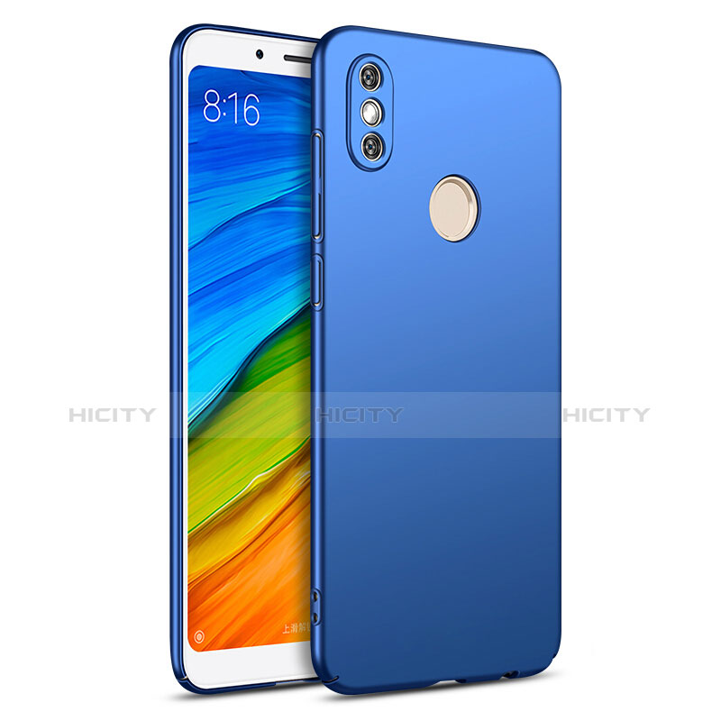 Etui Plastique Rigide Mat pour Xiaomi Redmi Note 5 AI Dual Camera Bleu Plus