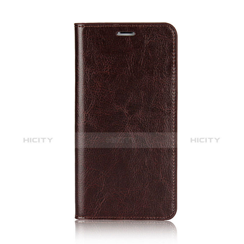 Etui Portefeuille Livre Cuir F01 pour Apple iPhone Xs Max Marron Plus