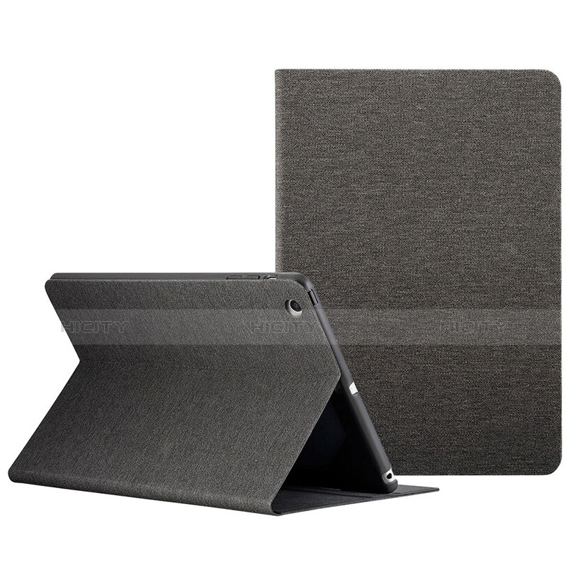 Etui Portefeuille Livre Cuir L01 pour Apple iPad Mini 3 Noir Plus