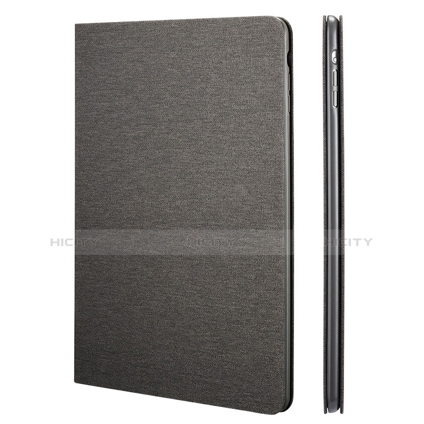 Etui Portefeuille Livre Cuir L01 pour Apple iPad Mini 3 Noir Plus