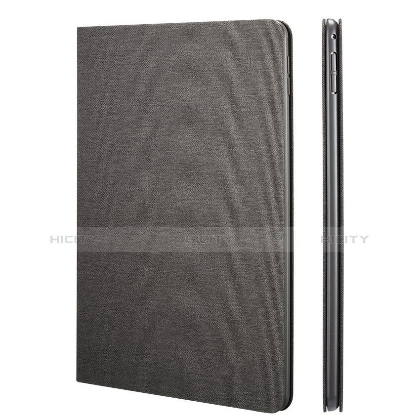 Etui Portefeuille Livre Cuir L01 pour Apple iPad Mini 4 Noir Plus