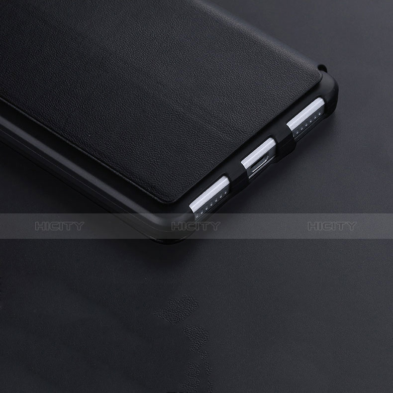 Etui Portefeuille Livre Cuir L01 pour Huawei Honor 7 Noir Plus