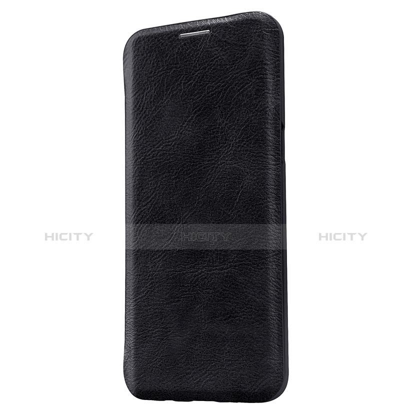 Etui Portefeuille Livre Cuir L01 pour Samsung Galaxy S8 Noir Plus