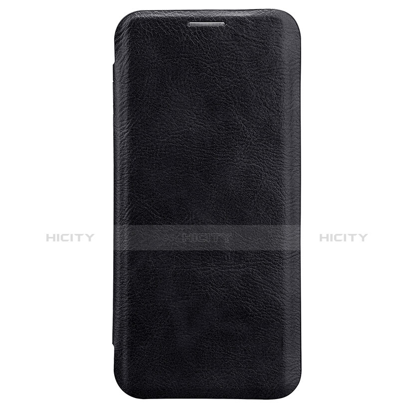 Etui Portefeuille Livre Cuir L01 pour Samsung Galaxy S8 Noir Plus