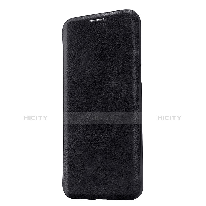 Etui Portefeuille Livre Cuir L01 pour Samsung Galaxy S9 Noir Plus