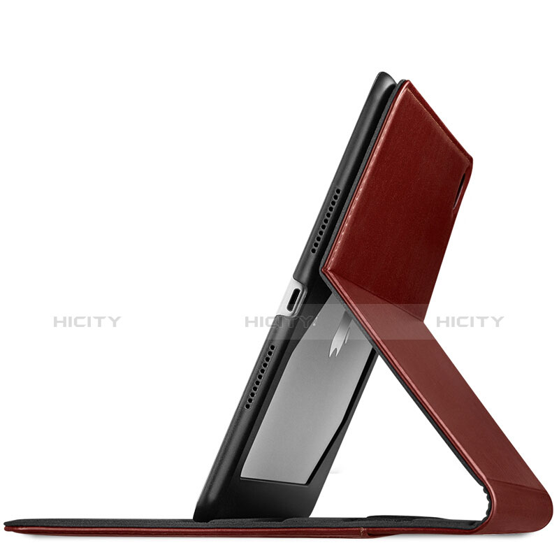 Etui Portefeuille Livre Cuir L03 pour Apple iPad Pro 10.5 Marron Plus