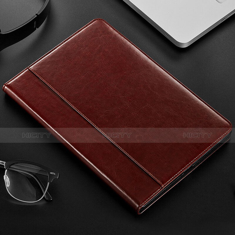 Etui Portefeuille Livre Cuir L03 pour Apple iPad Pro 10.5 Marron Plus