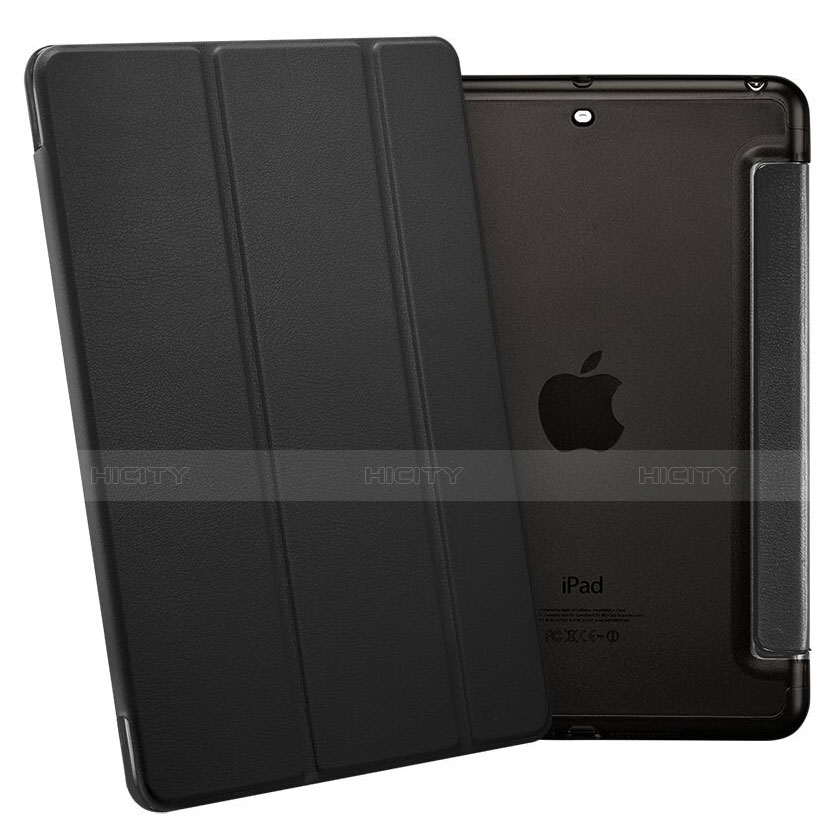 Etui Portefeuille Livre Cuir L05 pour Apple iPad Mini 3 Noir Plus