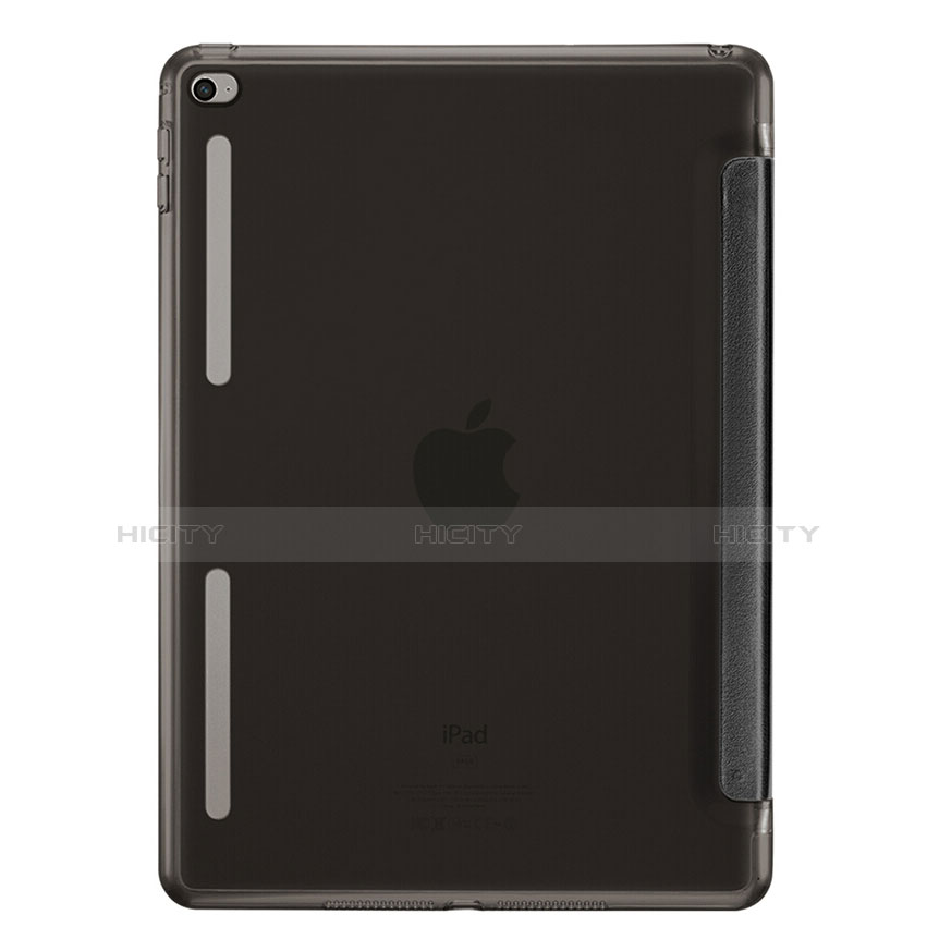 Etui Portefeuille Livre Cuir L06 pour Apple iPad Mini 4 Noir Plus