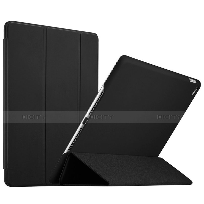 Etui Portefeuille Livre Cuir L08 pour Apple iPad Mini 4 Noir Plus