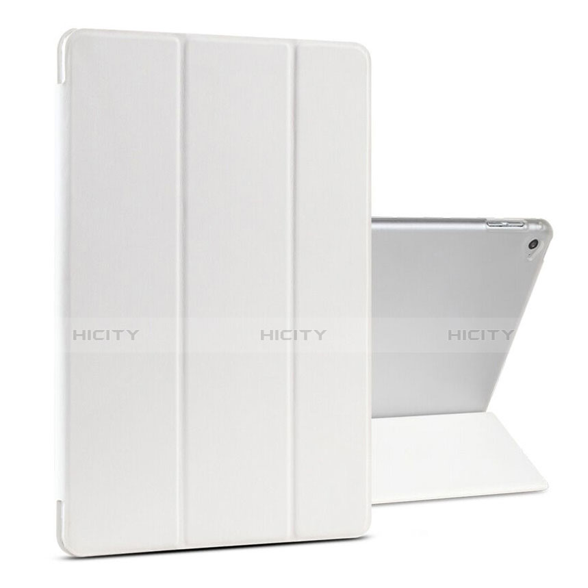 Etui Portefeuille Livre Cuir pour Apple iPad Air 2 Blanc Plus