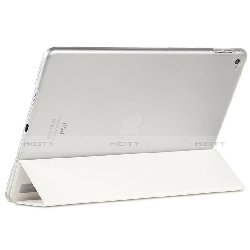 Etui Portefeuille Livre Cuir pour Apple iPad Air 2 Blanc Plus