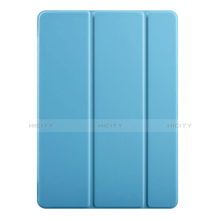 Etui Portefeuille Livre Cuir pour Apple iPad Air 2 Bleu Ciel Plus