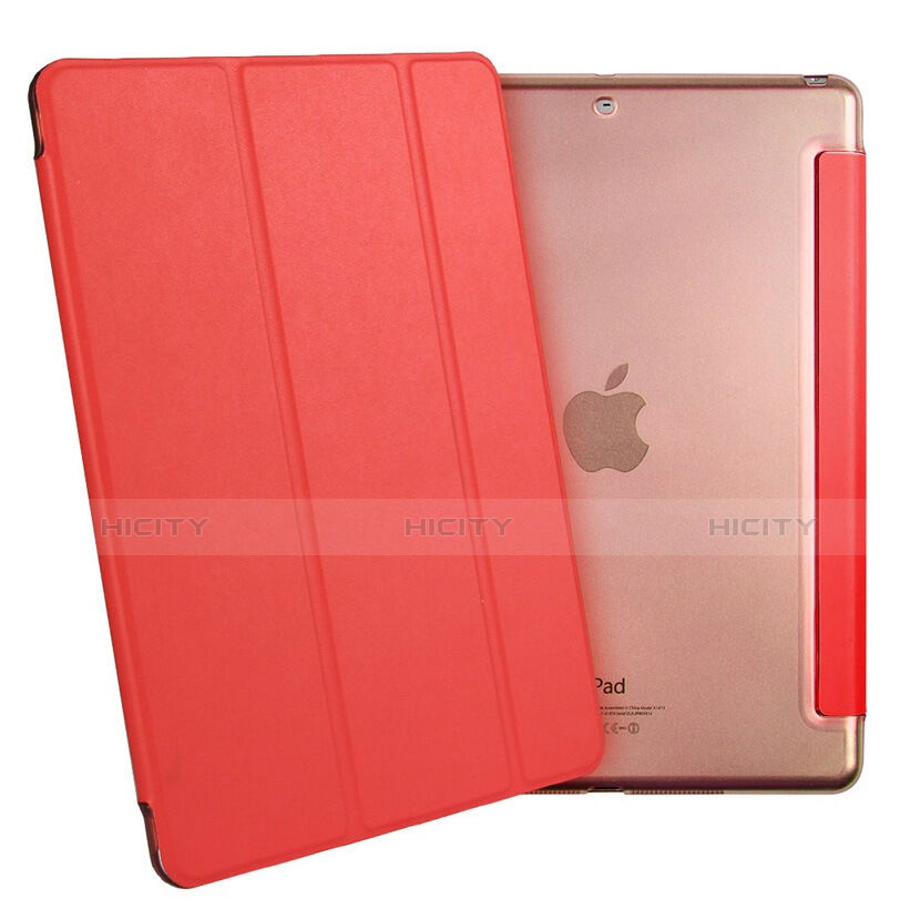 Etui Portefeuille Livre Cuir pour Apple iPad Air Rouge Plus