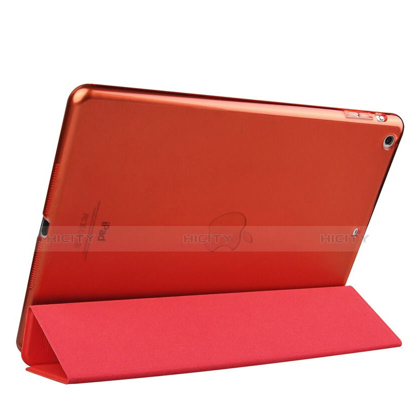 Etui Portefeuille Livre Cuir pour Apple iPad Air Rouge Plus