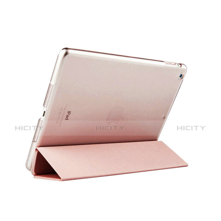 Etui Portefeuille Livre Cuir pour Apple iPad Mini 2 Or Rose Plus