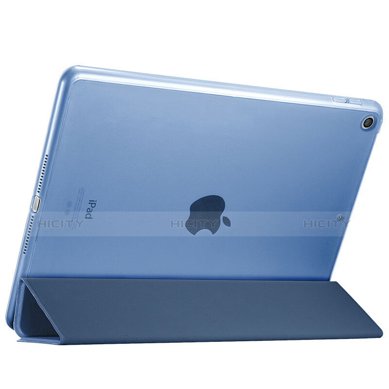 Etui Portefeuille Livre Cuir pour Apple New iPad 9.7 (2017) Bleu Plus