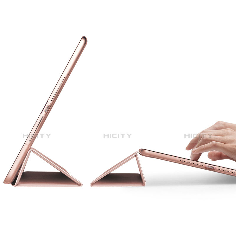 Etui Portefeuille Livre Cuir pour Apple New iPad Pro 9.7 (2017) Or Rose Plus