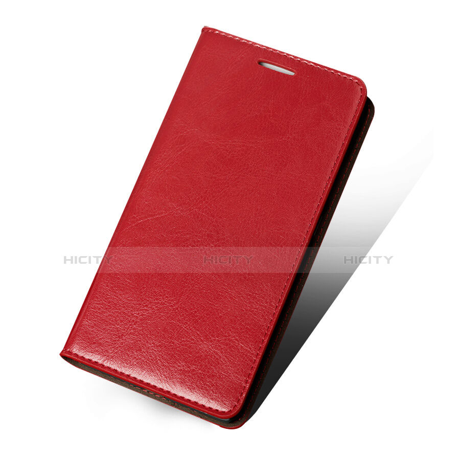 Etui Portefeuille Livre Cuir pour Huawei GR5 Rouge Plus