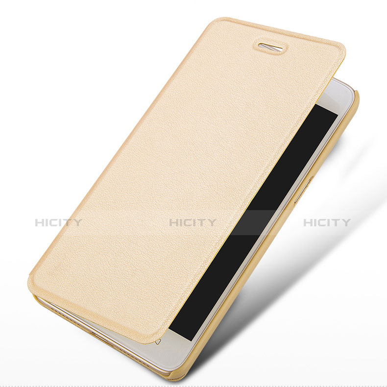 Etui Portefeuille Livre Cuir pour Huawei Honor 5A Or Plus