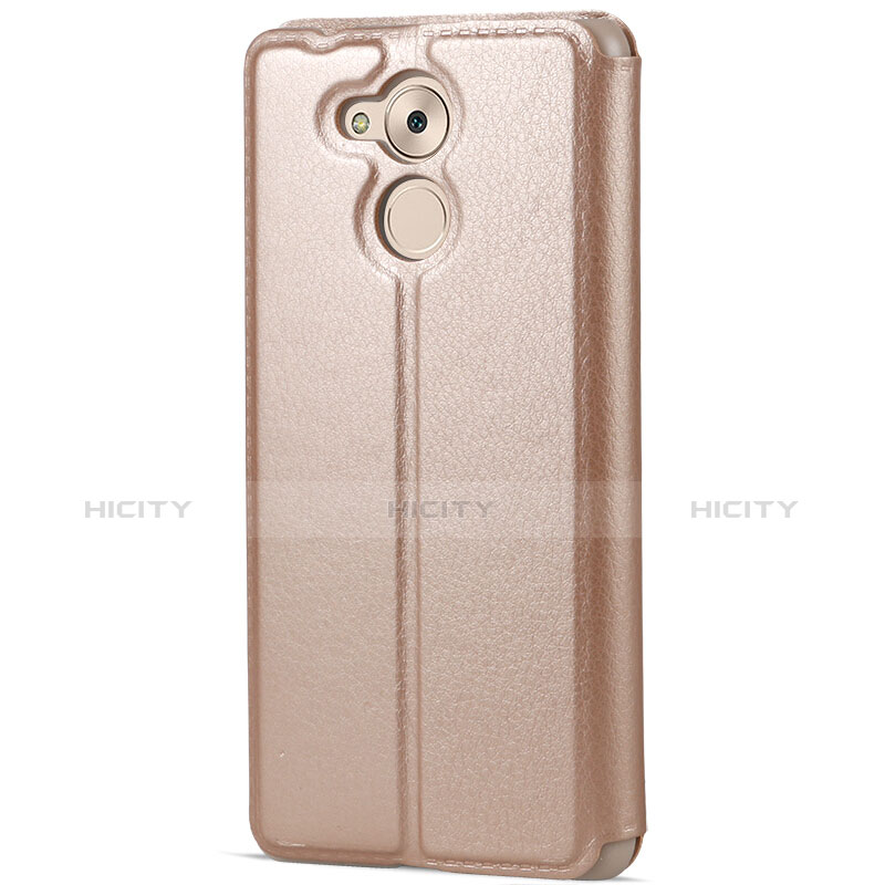 Etui Portefeuille Livre Cuir pour Huawei Honor 6C Pro Or Plus