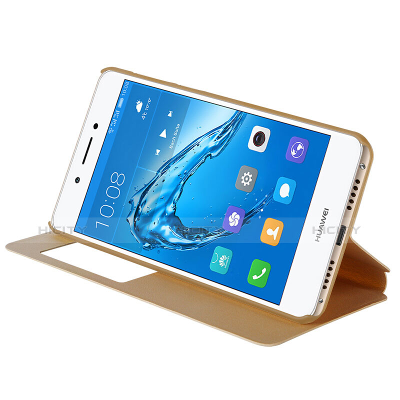 Etui Portefeuille Livre Cuir pour Huawei Honor V9 Play Or Plus