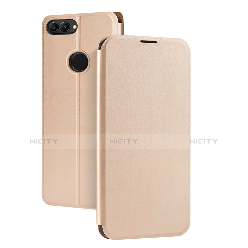 Etui Portefeuille Livre Cuir pour Huawei P Smart Or Plus