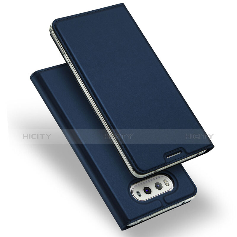 Etui Portefeuille Livre Cuir pour LG V20 Bleu Plus