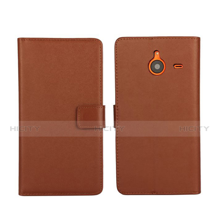 Etui Portefeuille Livre Cuir pour Microsoft Lumia 640 XL Lte Marron Plus