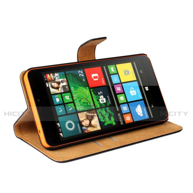 Etui Portefeuille Livre Cuir pour Microsoft Lumia 640 XL Lte Marron Plus