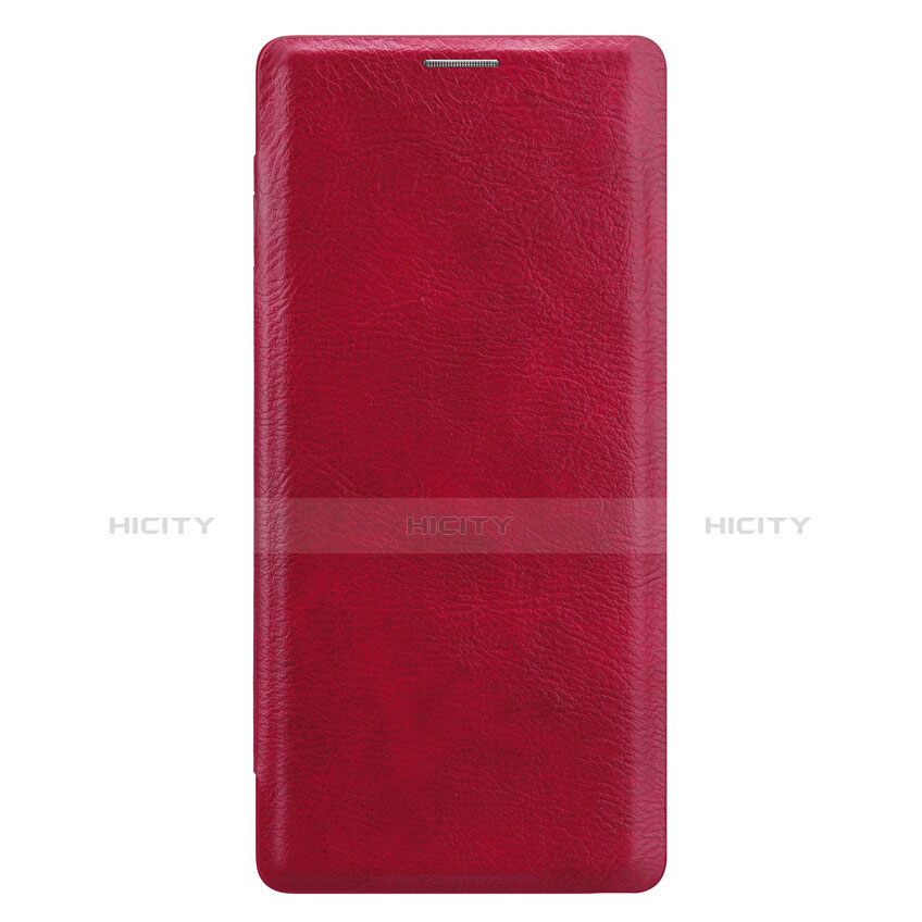 Etui Portefeuille Livre Cuir pour Samsung Galaxy Note 9 Rouge Plus