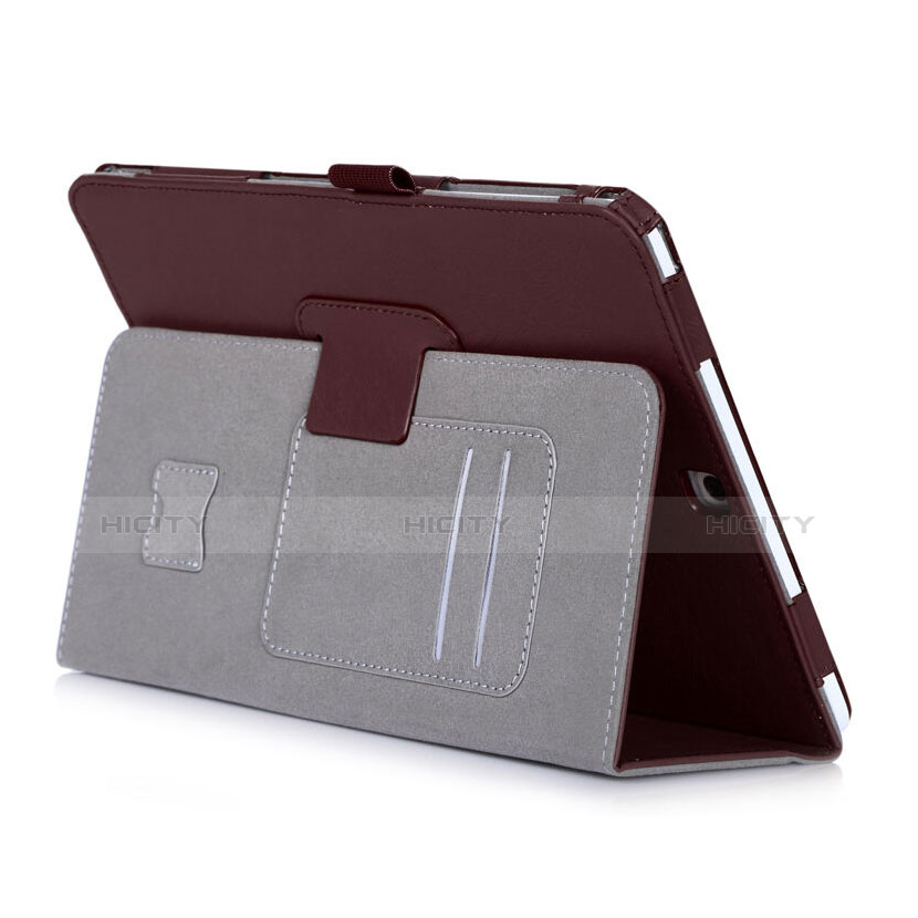 Etui Portefeuille Livre Cuir pour Samsung Galaxy Tab S2 9.7 SM-T810 SM-T815 Marron Plus