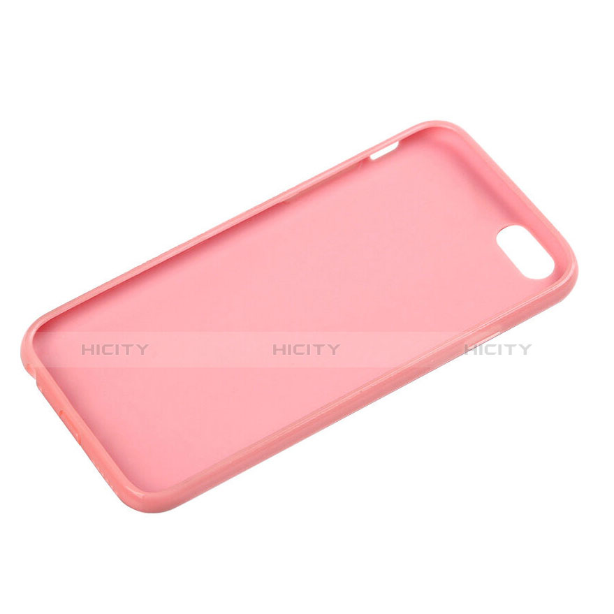 Etui Silicone Gel Souple Couleur Unie pour Apple iPhone 6 Rose Plus