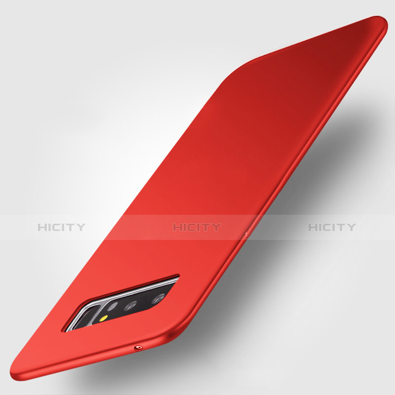 Etui Silicone Gel Souple Couleur Unie pour Samsung Galaxy Note 8 Rouge Plus