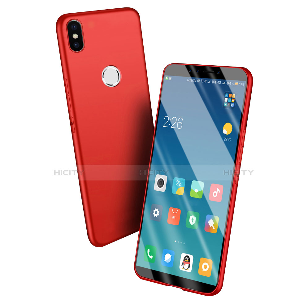 Etui Silicone Gel Souple Couleur Unie pour Xiaomi Mi 6X Rouge Plus