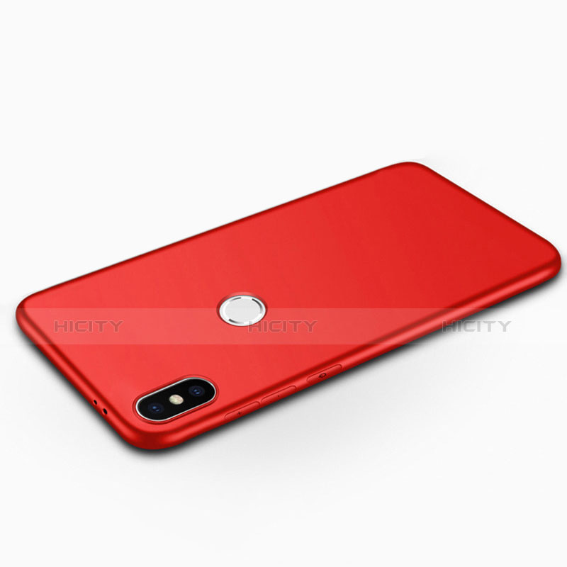 Etui Silicone Gel Souple Couleur Unie pour Xiaomi Mi A2 Rouge Plus